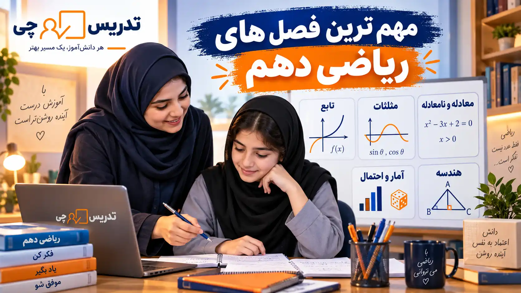 مهم ترین فصل های ریاضی دهم دبستان