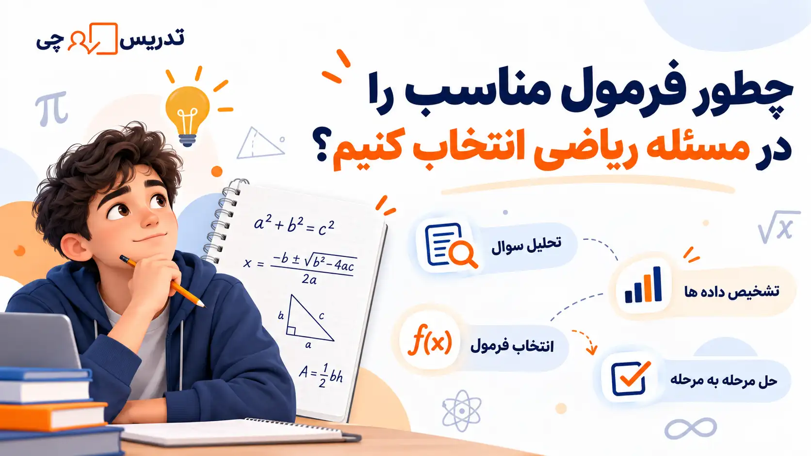 چطور فرمول مناسب را در مسئله ریاضی انتخاب کنیم؟